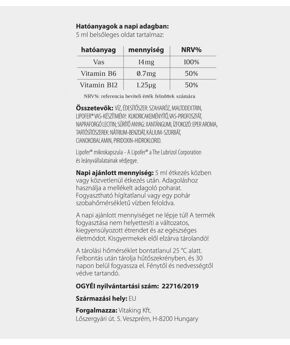 VitaFer® Liposomal Iron - 120ml