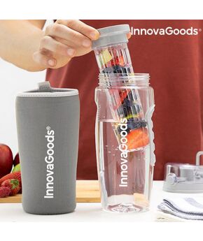 InnovaGoods Infruitssion XL Sports Bottle with Fruit Fiber Filter