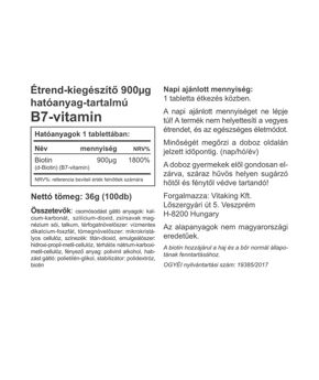 Vitamin B-7 - Biotin - 100