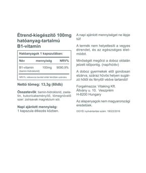 Vitamin B-1 100mg - 60