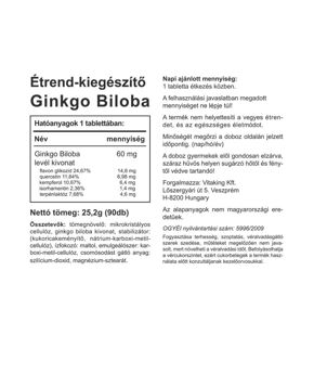 Ginkgo Biloba 60mg - 90