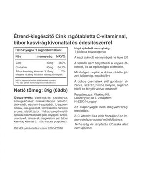 Zinc Immuno Chewable Tablets - 60